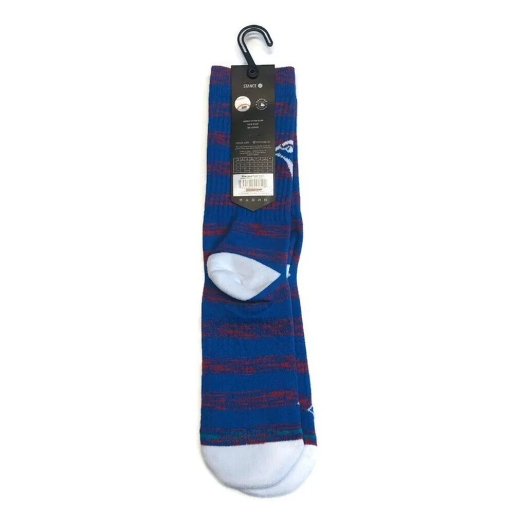 Stance Blue Jays Twist Mens Shoe Size 9-13 Casual Toronto Blue Jays Crew Socks